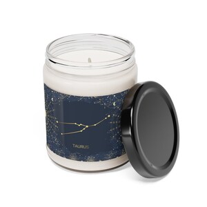 Taurus Zodiac Sign Candle, Birthday Gift, Astrology Candle, Zodiac Signs Candle