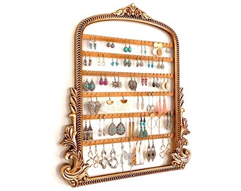 Large Ornate Earring Organizer, Wall Mount Jewelry Holder, Hanging Earring Rack, Earring Display, Earring Jewelry Box, Woman's Gift