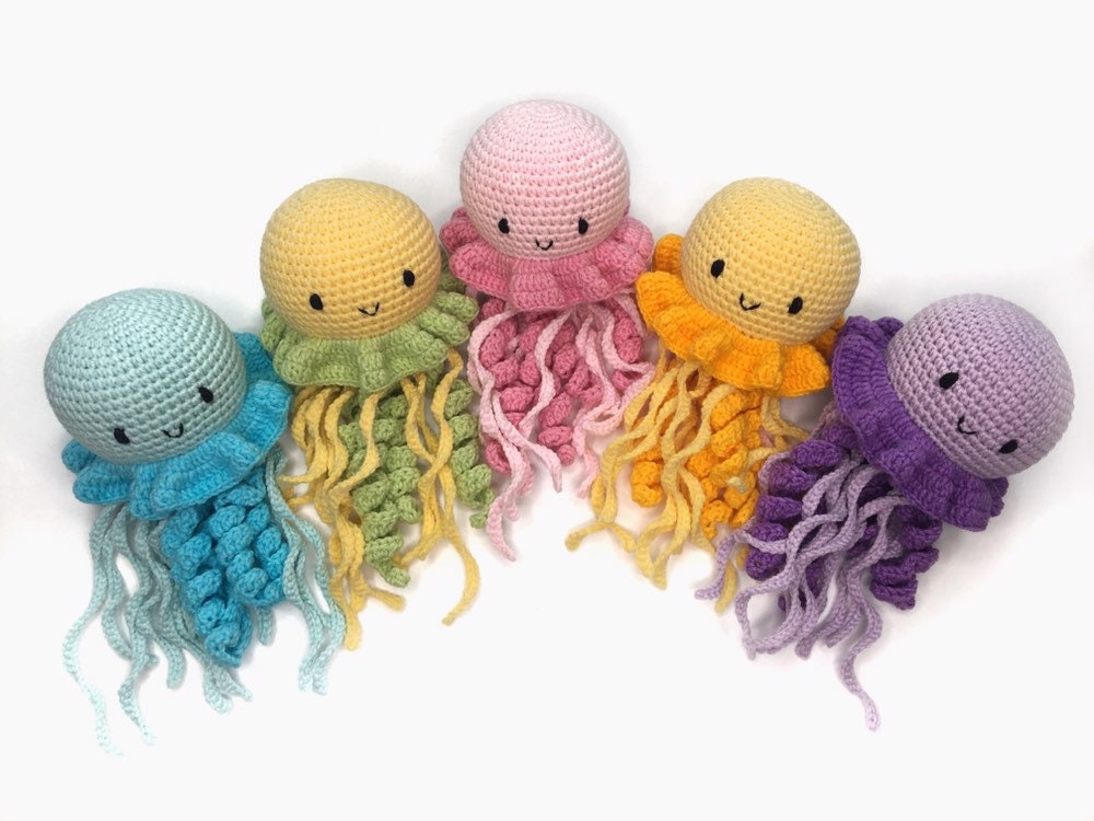 Jellyfish plush newborn jellyfish first baby toy. Etsy