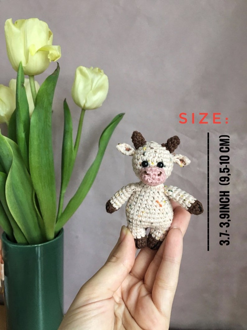Crochet cow pattern PDF digital. crochet pattern amigurumi