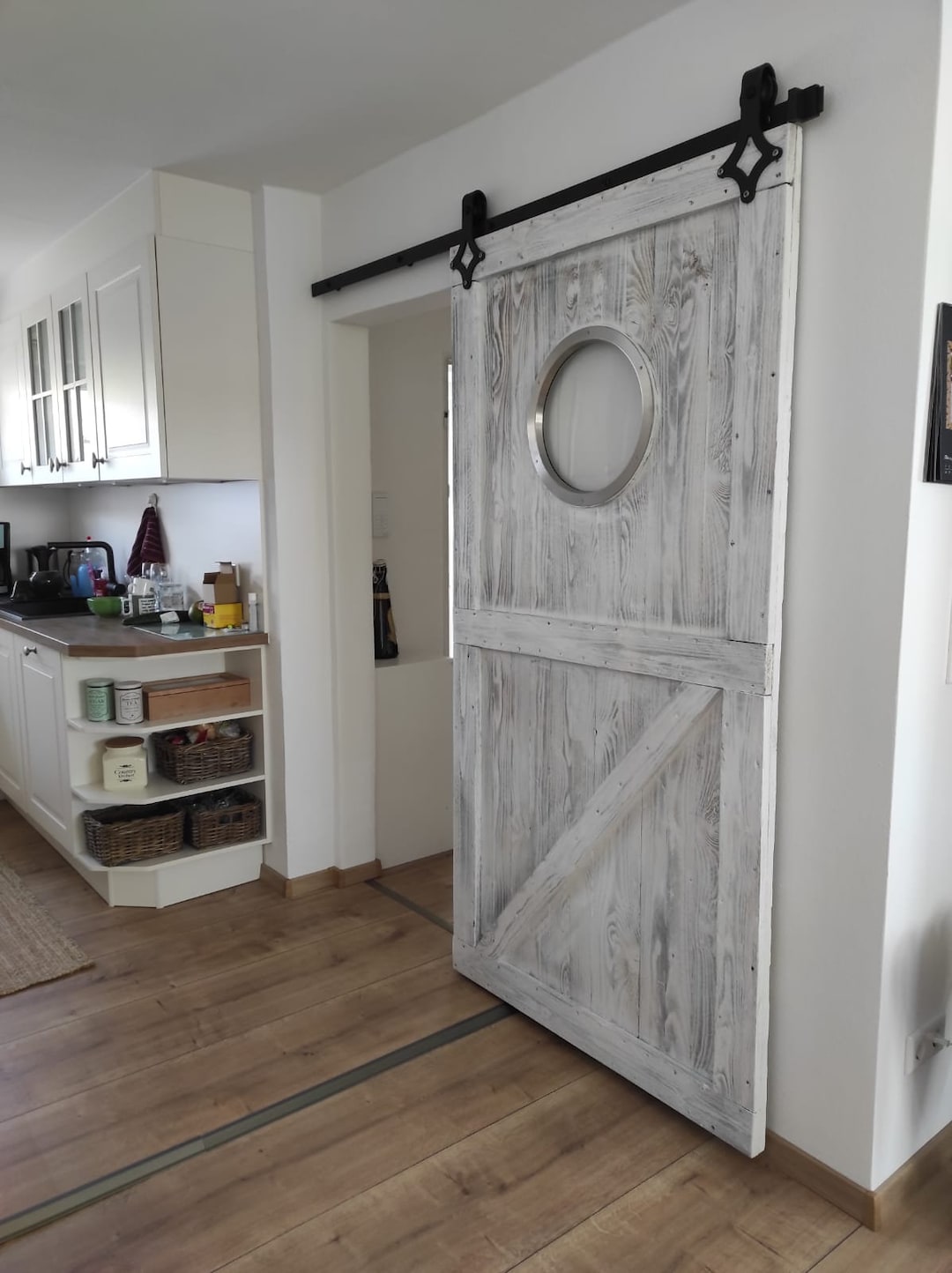 Straddle Door Door, Sliding Door, Porthole Door, Stable Door, Shabby-chic White, Incl ...