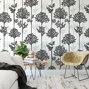 Minimalist Leaves Wallpaper. Self-adhesive Removable Wallpaper. Custom Design Wall Mural. Peel and stick Wallpaper. Modern Wallpaper. 367