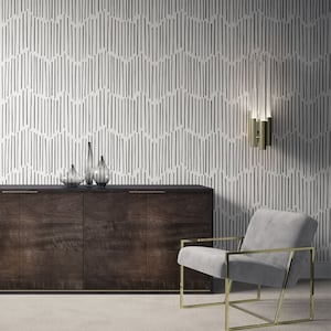 Minimalist Removable Wallpaper. Chevron Wallpaper. Modern Wallpaper. Peel and stick Wallpaper. Self-adhesive Wallpaper. 239 image 3