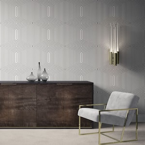 Geometric Removable Wallpaper.  Art Deco Wallpaper. Modern Wallpaper. Peel and stick Wallpaper. Self-adhesive Wallpaper. 274