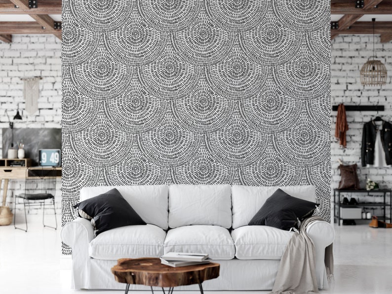 Scale Minimalist Removable Wallpaper. Abstract Scale Etsy