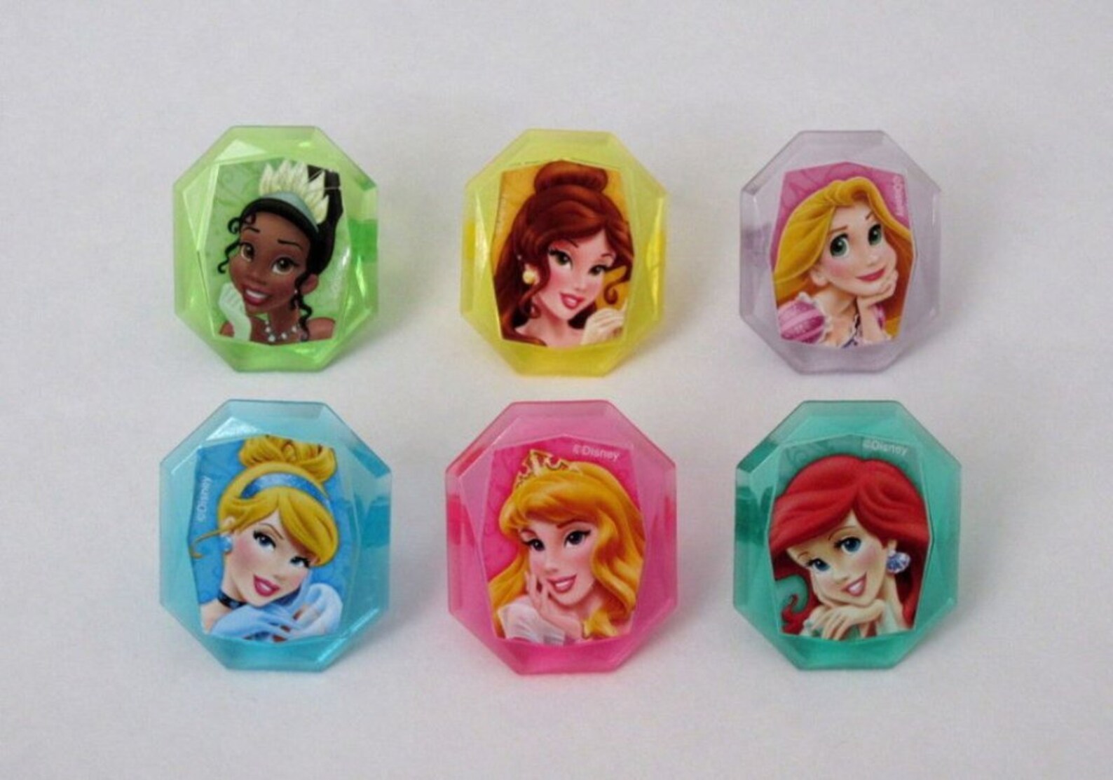 12 Disney Princess Cupcake Rings Birthday Cake Topper Party Etsy