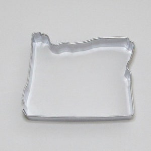 3.5&quot; Oregon OR Cookie Cutter Tin Steel USA Map Outline Shape The Beaver State
