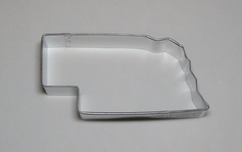 4 Nebraska NE Cookie Cutter Tin Steel USA Map Outline The Cornhusker State