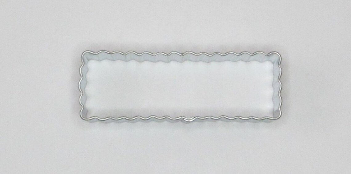 3 Shortbread Cookie Cutter Fluted Rectangle Tea Party Etsy