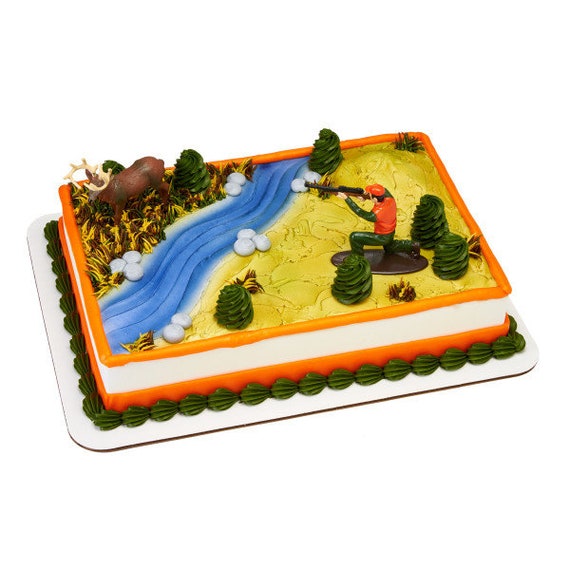 Buy 1 Deer Hunter Hunting Decoset Birthday Party Cake Topper Decoration  Online in India 