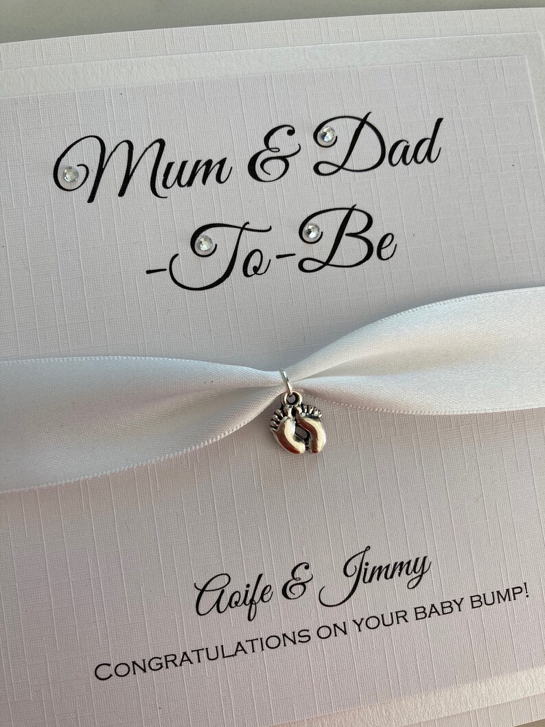 Luxury Pregnancy Congratulations Card Mum and Dad to Be Etsy