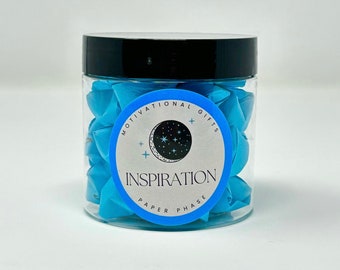 Barattolo dell'ispirazione: stelle di carta con citazioni motivazionali - Regalo "Pick Me Up"