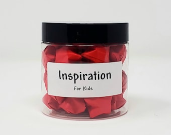 Barattolo di ispirazione per bambini: citazioni motivazionali a forma di stella