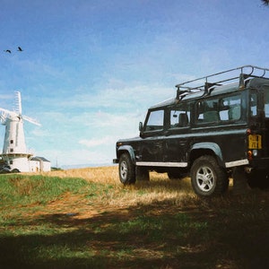 Land Rover Defender digital art as a digital download