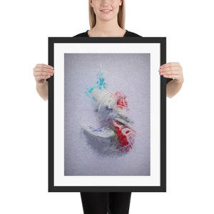 Toothpaste Art Framed Print