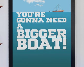 Jaws Bigger Boat Poster
