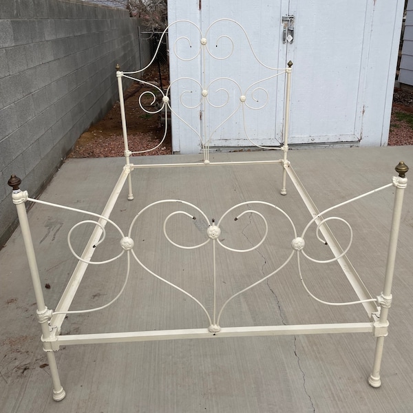 Antique Iron Bed Etsy