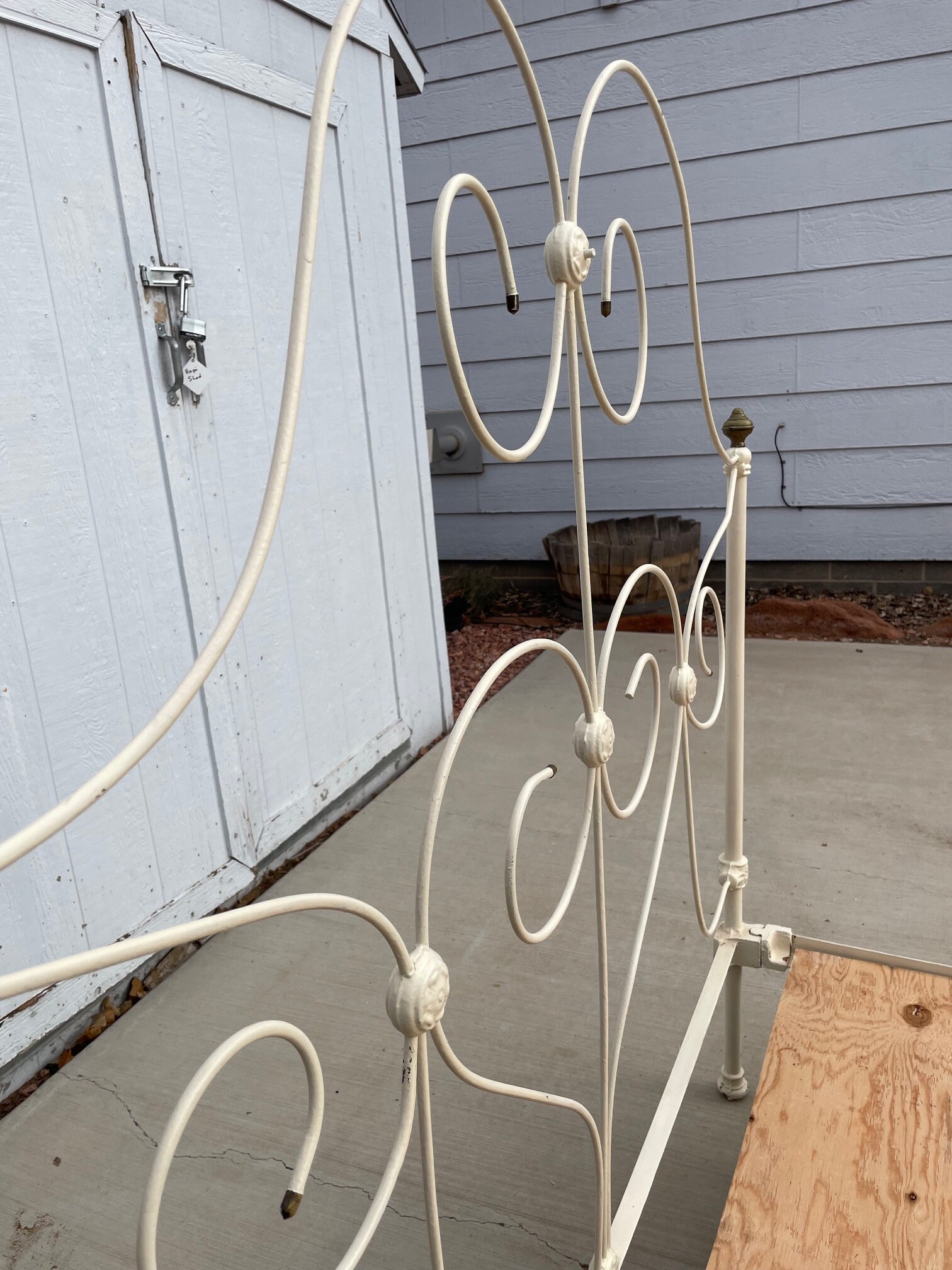 RARE Antique Wrought Iron Bed Full Standard Late 1800s to Etsy