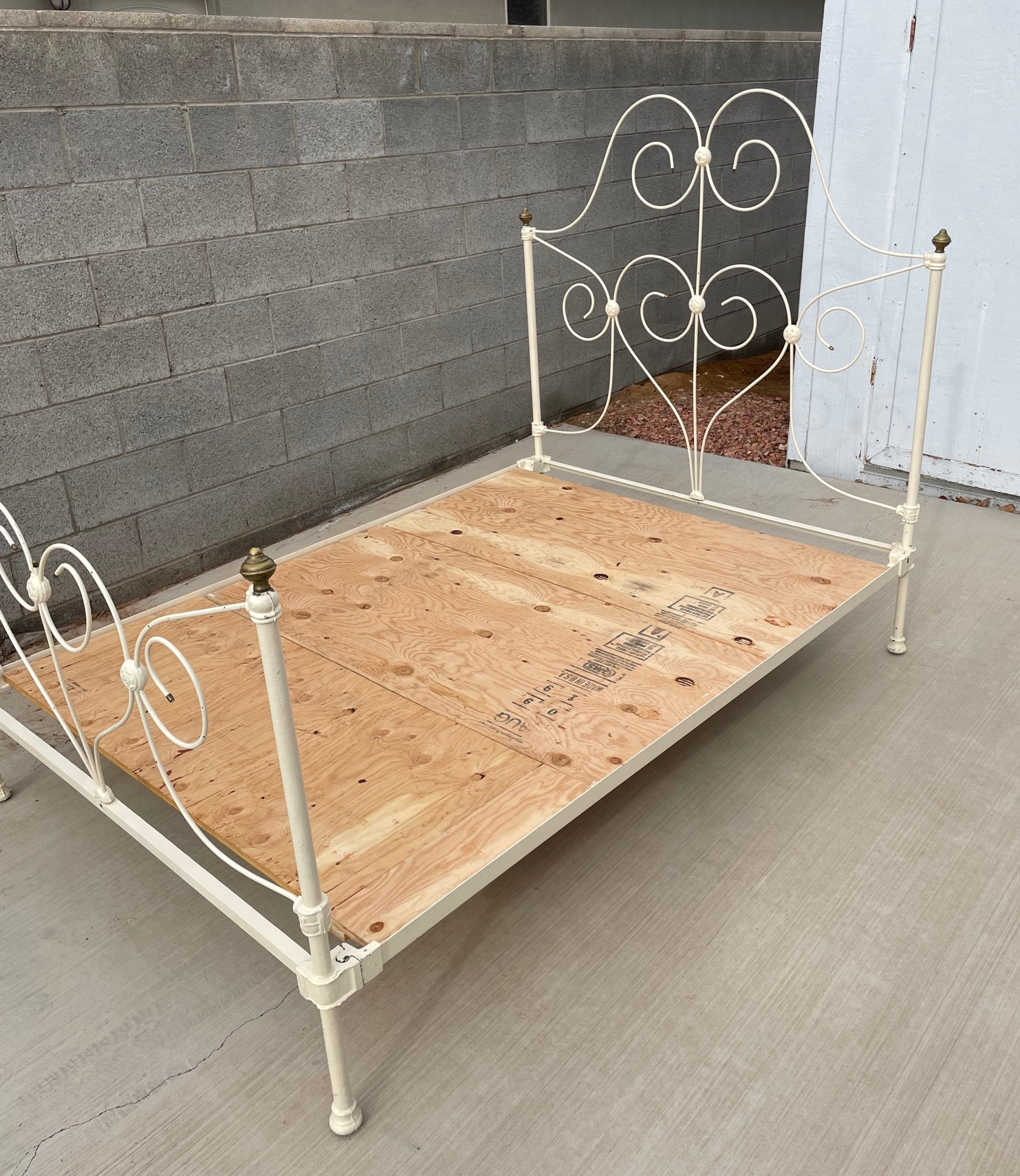 RARE Antique Wrought Iron Bed Full Standard Late 1800s to Etsy