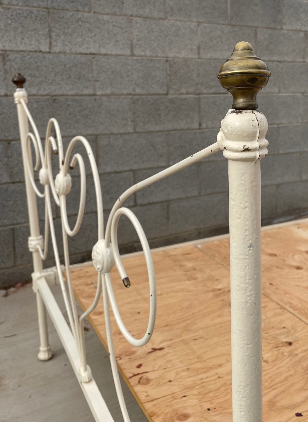 RARE Antique Wrought Iron Bed Full Standard Late 1800s to Etsy