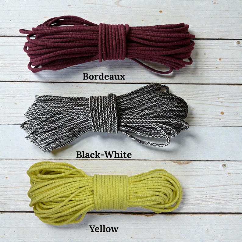 Coiling Basket Rope 6–7mm – Firm Core for Sewing Machine – Structured Cotton Cord – Cafuné image 8