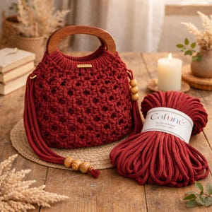 Macrame Koord 5mm 100m – Zacht Gevlochten Katoenen Koord voor Tassen en Manden Haken | DIY Macrame