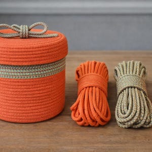Coiling Basket Rope 6–7mm – Firm Core for Sewing Machine – Structured Cotton Cord – Cafuné image 2