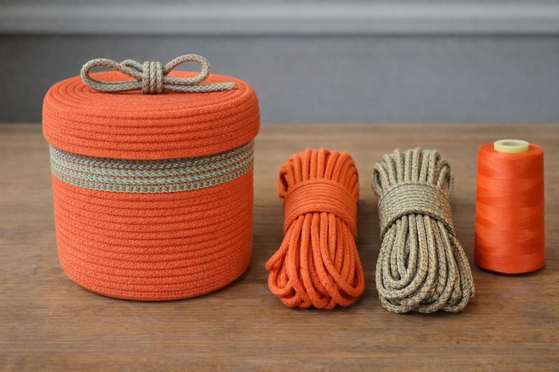 Coiling Basket Rope 6–7mm – Firm Core for Sewing Machine – Structured Cotton Cord – Cafuné image 2