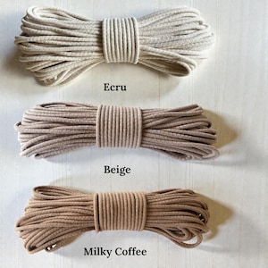 Coiling Basket Rope 6–7mm – Firm Core for Sewing Machine – Structured Cotton Cord – Cafuné image 5