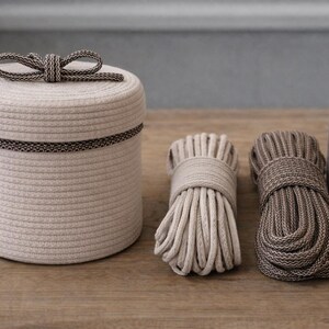 Coiling Basket Rope 6–7mm – Firm Core for Sewing Machine – Structured Cotton Cord – Cafuné image 3
