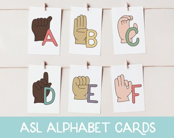 ASL Alphabet Flashcards, Sign Language Alphabet, Deaf Education, Signing, Preschool Flashcards, Alphabet Cards