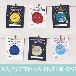 Cartoline di San Valentino del sistema solare, Cartoline di San Valentino stampabili, Cartoline di San Valentino spaziali, Pianeta San Valentino, Cartoline di San Valentino per bambini, Cartoline di San Valentino carine