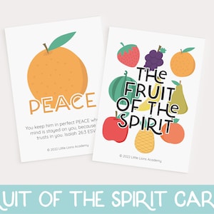 Tarjetas didácticas del Fruto del Espíritu, Imprimibles del Fruto del Espíritu, Lección del Fruto del Espíritu, Tarjetas Flash Bíblicas, Tarjetas Bíblicas para Niños