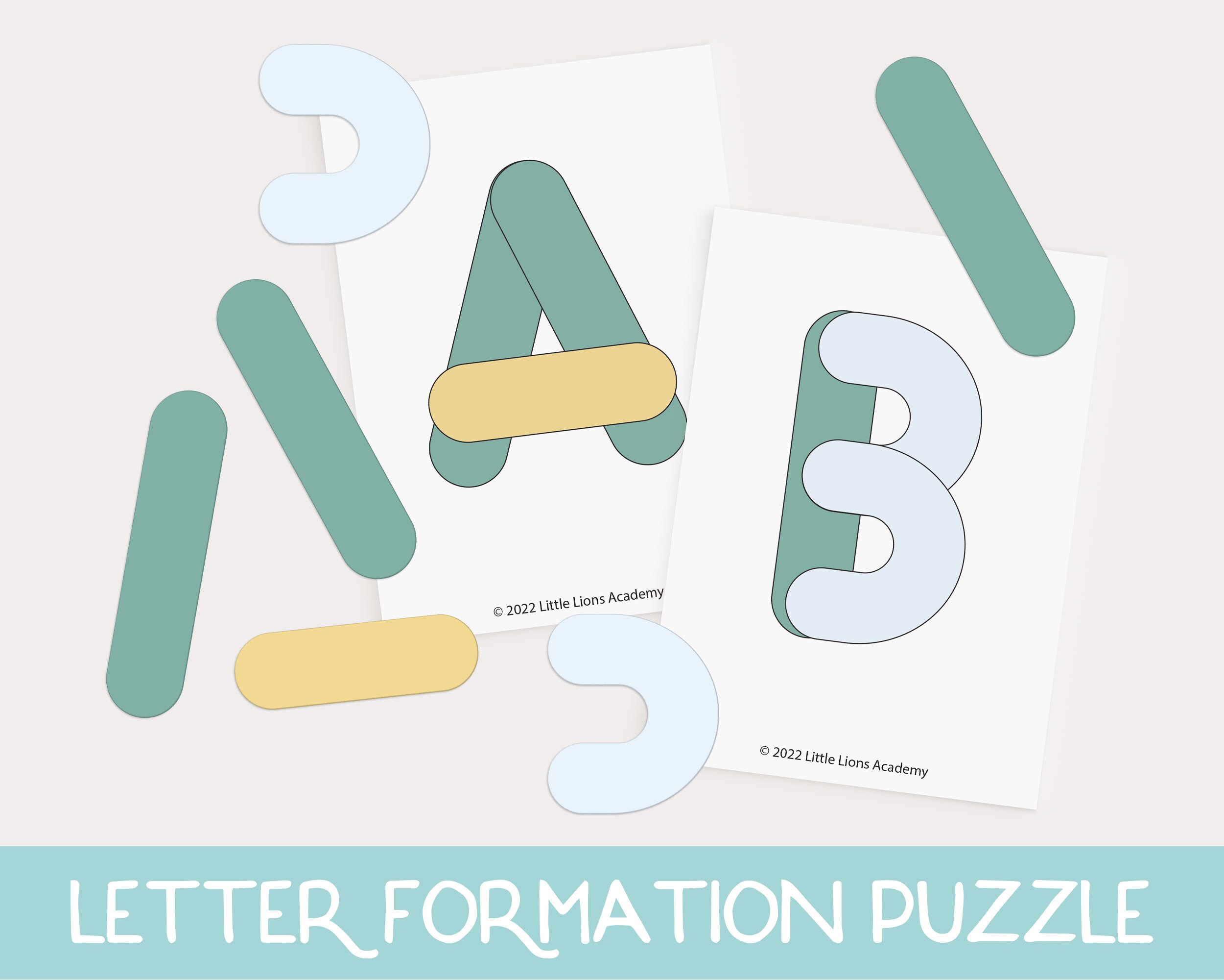 alphabet forming puzzle printable alphabet puzzle for etsy