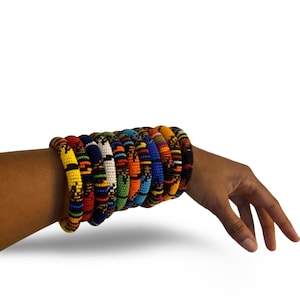 African Zulu beaded bracelets