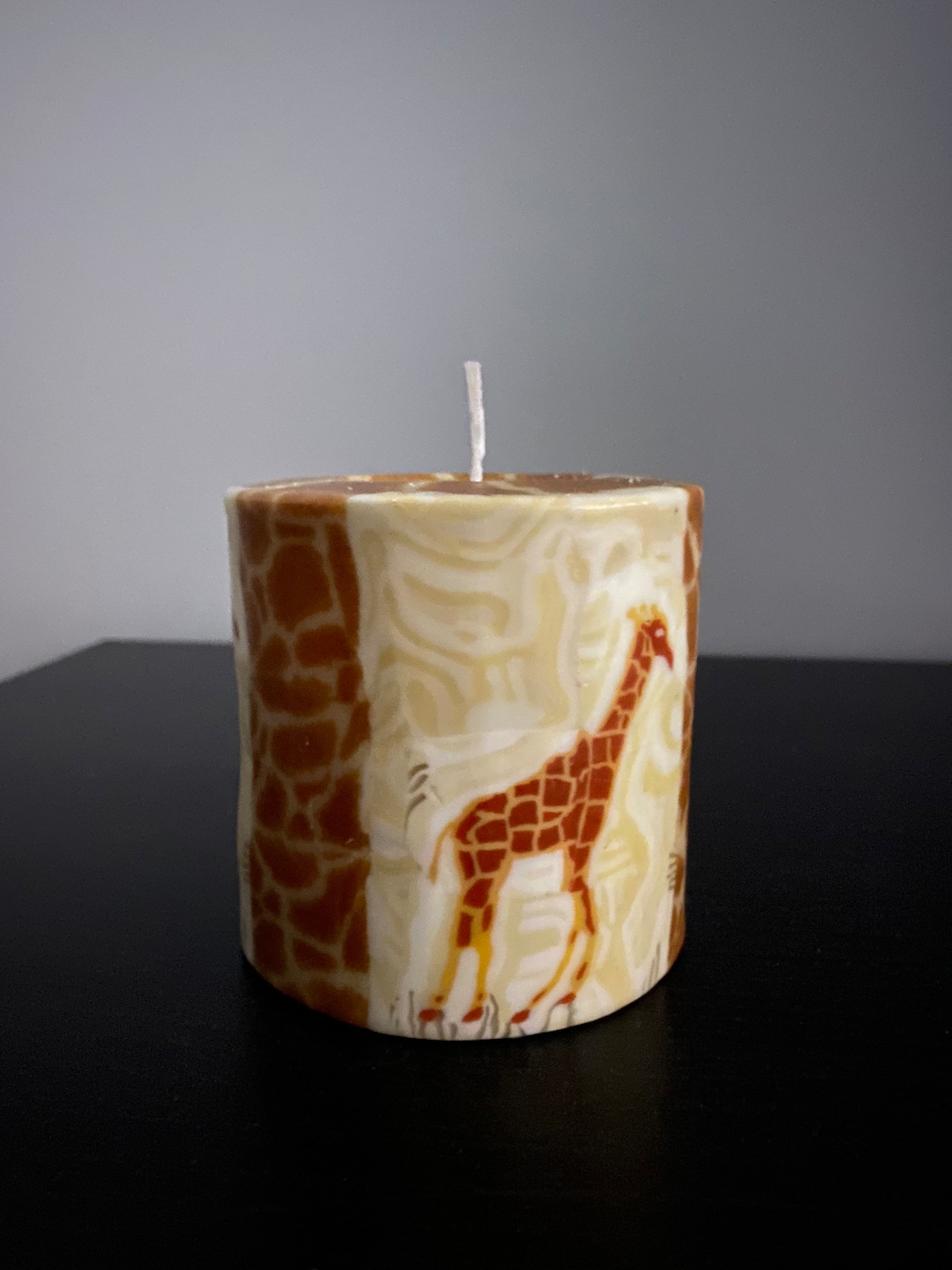 Swazi Candles Pillars Giraffes wax Candles Hand-decorated - Etsy