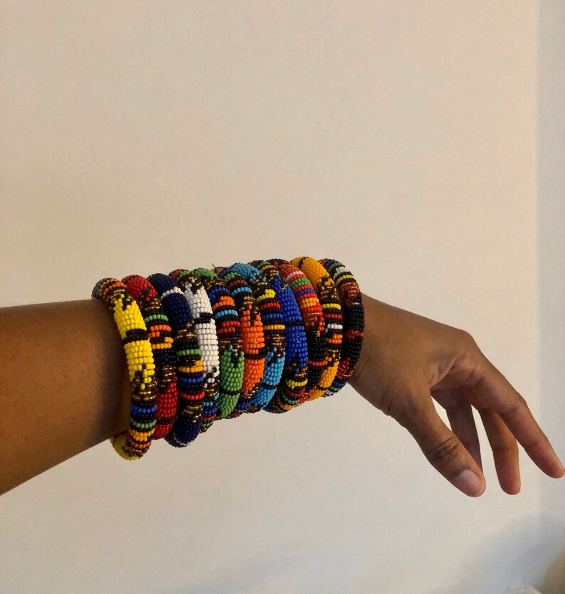 African Zulu Beaded Bracelets Etsy