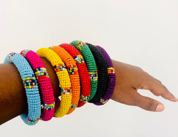 Tribal Beaded Bracelets - Maasai People, east Africa (Kenya and Tanzania)