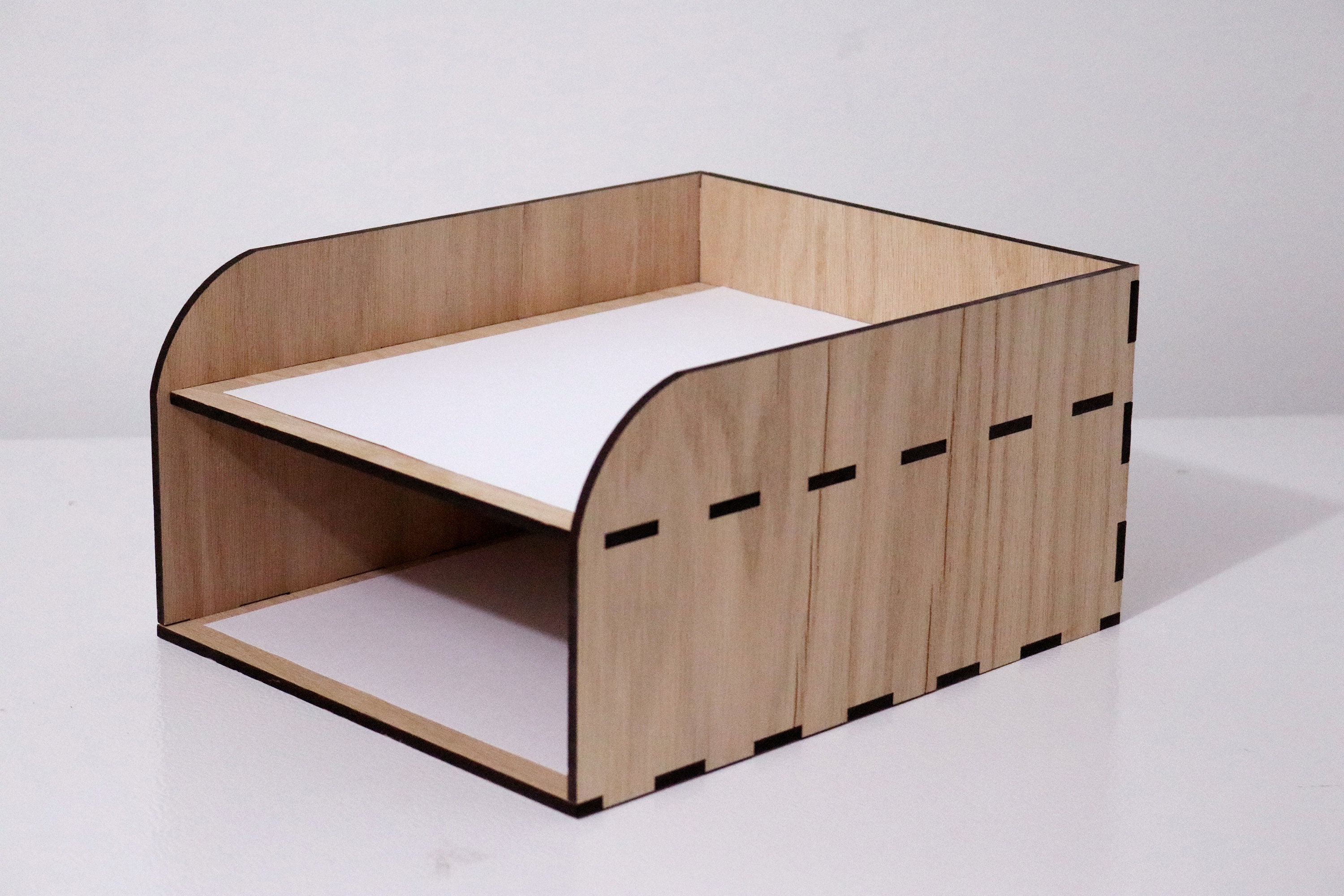 Wooden Paper Organizer Wooden Desk Paper Tray Office Desk Etsy