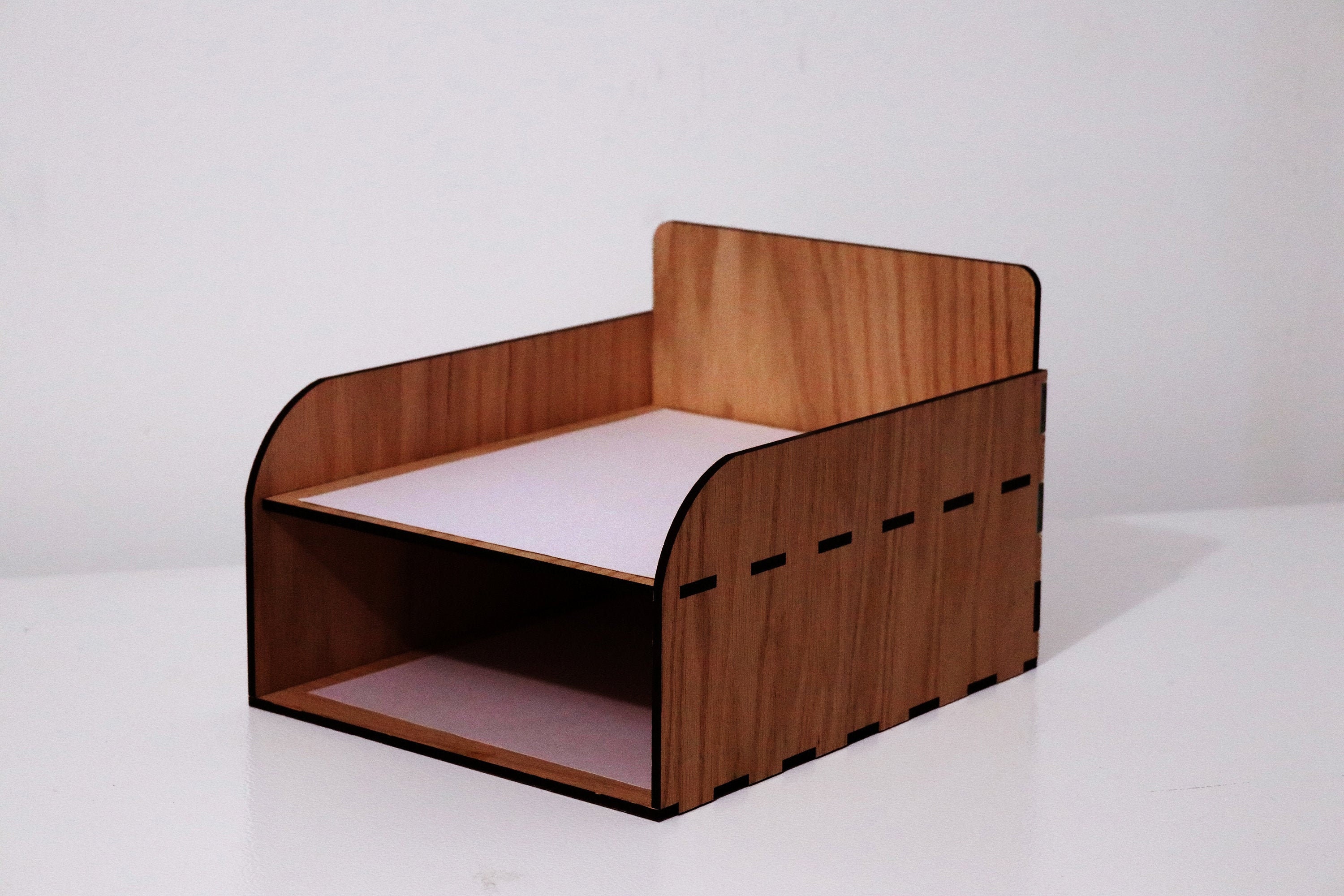 Wooden Paper Organizer Wooden Desk Paper Tray Office Desk Etsy