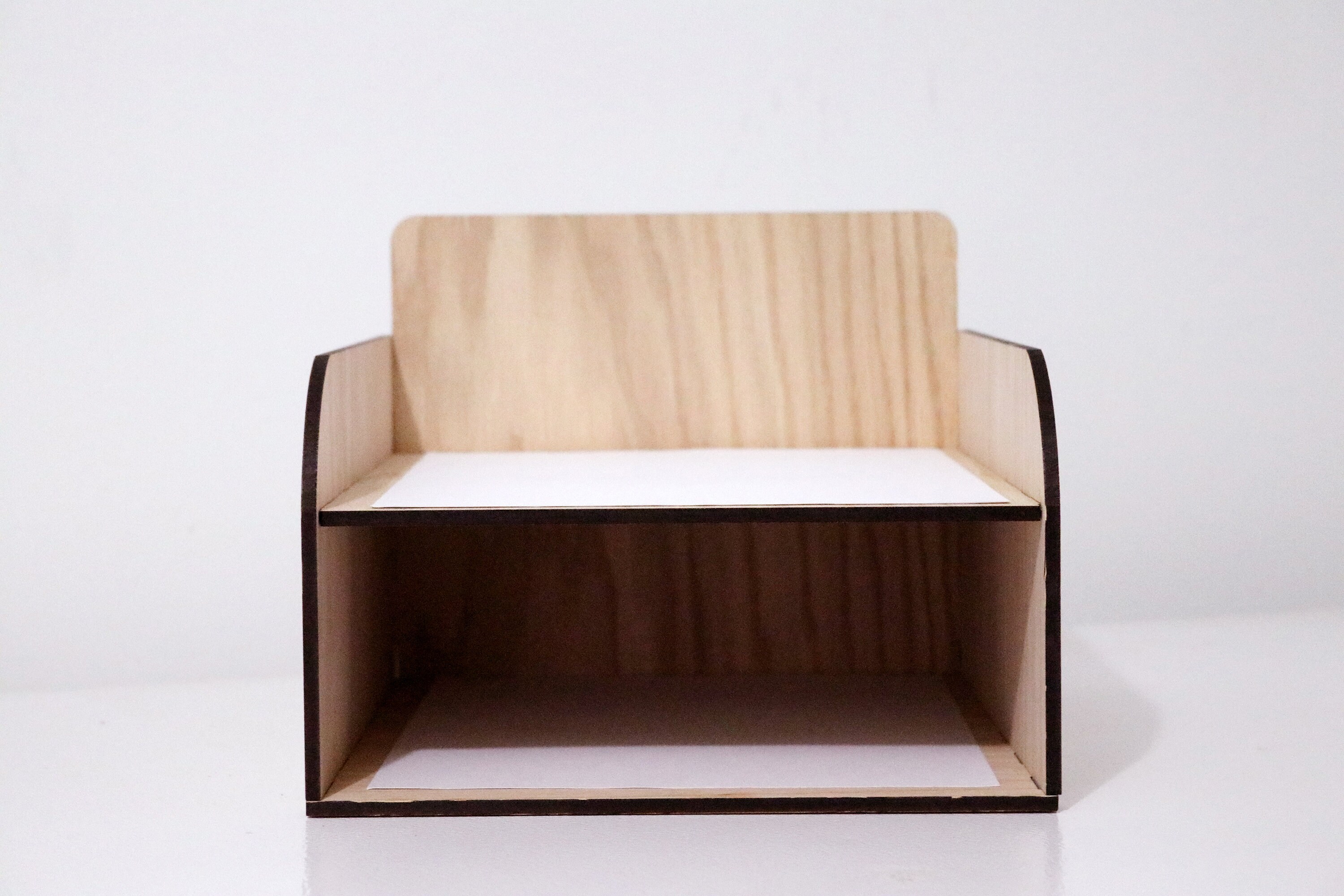Wooden Paper Organizer Wooden Desk Paper Tray Office Desk Etsy