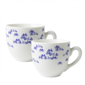 Mug 200 ml / 2 pcs, De Blauwe Fiets, Delft blue part of the Dutch tradition