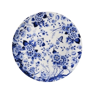 Wall plate Delft blue, flowergarden Ø 42 cm