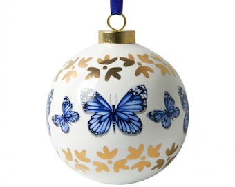 Ornament Butterflies / 2 pcs, Delft blue by Heinen Delft Blue