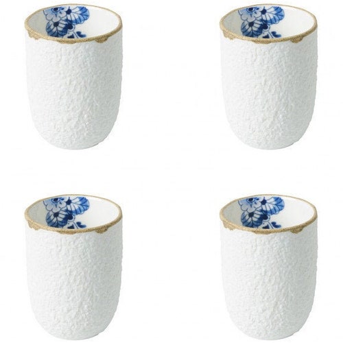 Set of 8 Espresso Cups of Delft Blue Porcelain Etsy