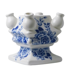 Bottom part for tulpiere, Large flower, create your own Delft tulip vase!