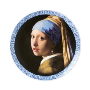 Wall Plate Girl with a Pearl Earring - Color - 20 cm