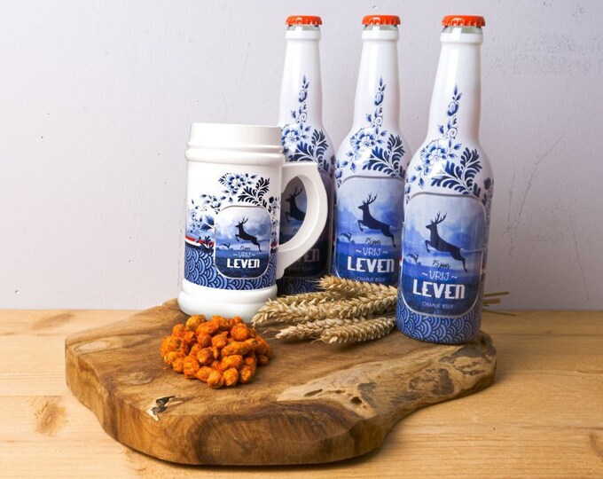 Set of 3 Delft Blue Kitchen Canisters Handpainted Canal Houses | Etsy