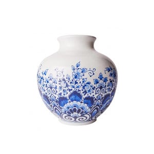 Ball Vase Flowers - Hand-painted - 18 cm