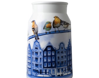 Vase Milk Churn canal houses, Ø 19 cm, H 30 cm